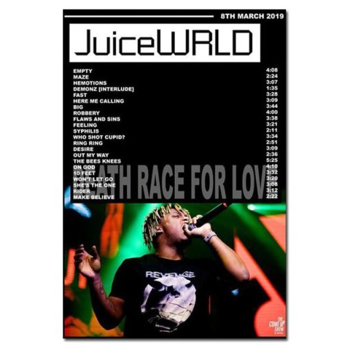 Hip Hop Singer JuiceWRLD Album Cover Posters Juice Wrld Wall Art Canvas Prints Painting Rapper Portrait.jpg 640x640 1 - Juice Wrld Store