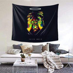 Juice Wrld 999 Tapestry Wall Hanging Colorful Fashion Rapper Wall Blanket Interior Decoration Bedroom Dormitory Apartment.jpg 640x640 300x300 1 - Juice Wrld Store