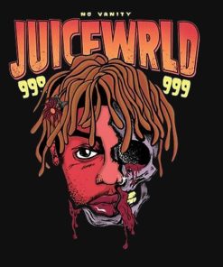 JuiceWrld No Vanity Graphic Print Hoodie Official juicewrld Merch