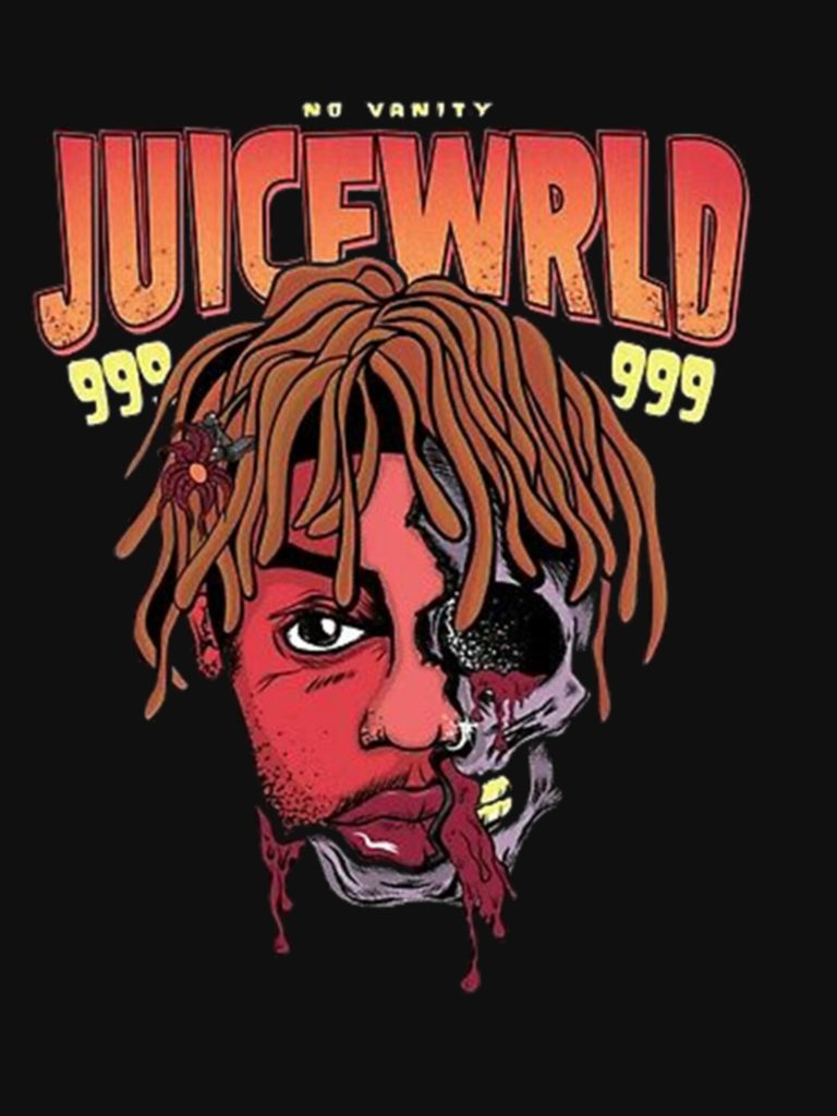 JuiceWrld No Vanity Graphic Print Hoodie Official juicewrld Merch