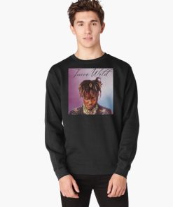 JuiceWrld Light Pink and Blue Sweatshirt Official juicewrld Merch