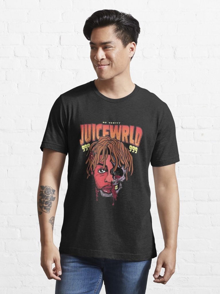 JuiceWrld No Vanity Graphic Print T-shirt Official juicewrld Merch