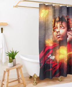 Juice Wrld Art Design Shower curtain Official juicewrld Merch