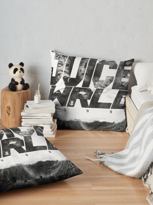 Juicewrld-999 Design Throw Pillow Official Cow Anime Merch