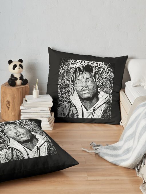 Juicewrld T-Shirtjuice Wrld Throw Pillow Official Cow Anime Merch