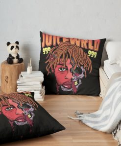 Juicewrld Throw Pillow Official Cow Anime Merch