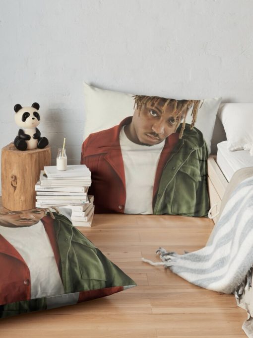 Juicewrld Throw Pillow Official Cow Anime Merch