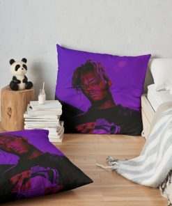 Juicewrld Throw Pillow Official Cow Anime Merch