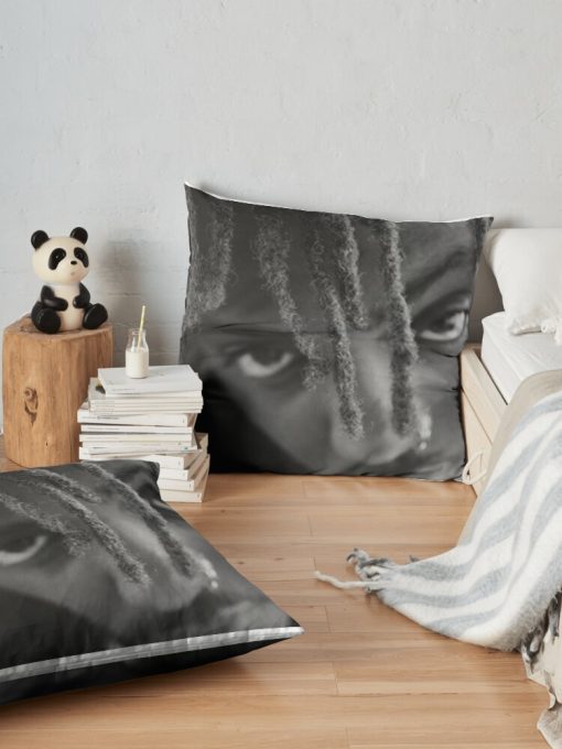 Juicewrld Throw Pillow Official Cow Anime Merch