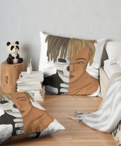 Juicewrld Inspired Throw Pillow Official Cow Anime Merch