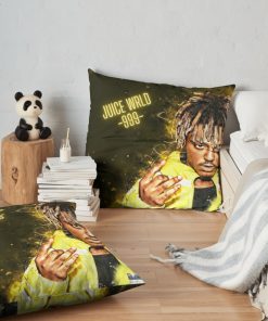 Juice Wrld Throw Pillow Official Cow Anime Merch