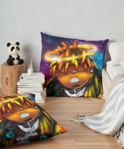 Juicewrld Throw Pillow Official Cow Anime Merch