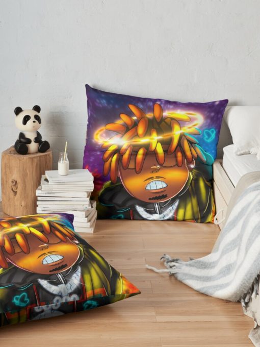 Juicewrld Throw Pillow Official Cow Anime Merch