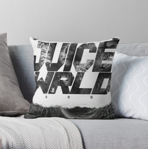 Juicewrld-999 Design Throw Pillow Official Cow Anime Merch