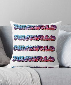 Juicewrld Tie Dye Throw Pillow Official Cow Anime Merch