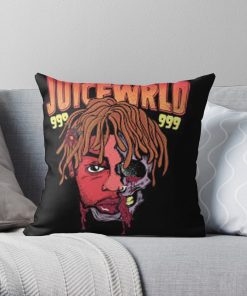 Juicewrld Throw Pillow Official Cow Anime Merch