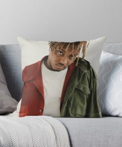 Juicewrld Throw Pillow Official Cow Anime Merch