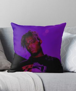 Juicewrld Throw Pillow Official Cow Anime Merch