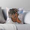 Juicewrld Throw Pillow Official Cow Anime Merch