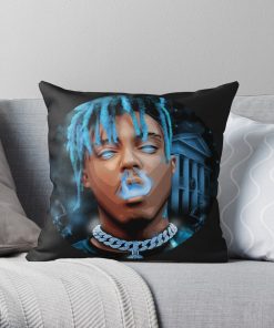 R.I.P. Juicewrld Throw Pillow Official Cow Anime Merch