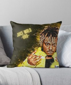 Juice Wrld Throw Pillow Official Cow Anime Merch