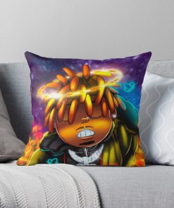 Juicewrld Throw Pillow Official Cow Anime Merch